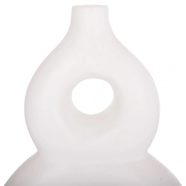 ΕΠΙΤΡΑΠΕΖΙΟ ΔΙΑΚΟΣΜΗΤΙΚΟ ΒΑΖΟ FIORIN HM4666.02S ΤΕΡΑΚΟΤΑ ΣΕ ΛΕΥΚΟ--21x7.5x31Υεκ.