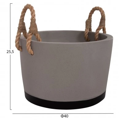 ΓΛΑΣΤΡΑ ΕΣ. ΧΩΡΟΥ ΣΕΙΡΑ TRYLL HM4690L FIBER CEMENT ΓΚΡΙ & ΣΧΟΙΝΙ Φ40x25,5Υεκ.