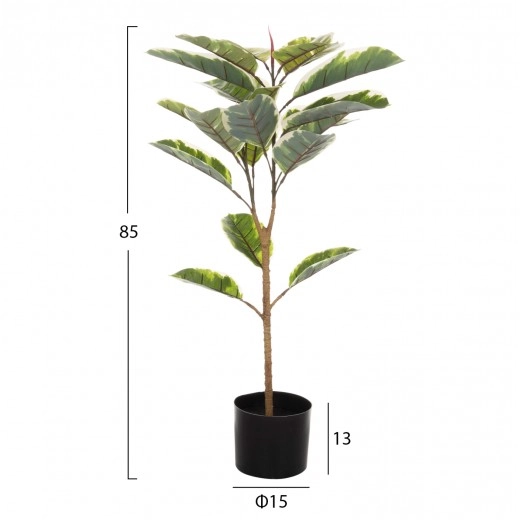 ΔΙΑΚΟΣΜΗΤΙΚΟ ΣΥΝΘΕΤΙΚΟ ΦΥΤΟ HM7972 OAK LEAF ΣΕ ΓΛΑΣΤΡΑ 85Υεκ.