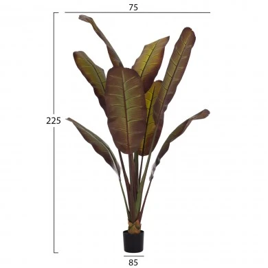 ΔΙΑΚΟΣΜΗΤΙΚΟ ΣΥΝΘΕΤΙΚΟ ΦΥΤΟ HM4740 ΙΑΠΩΝΙΚΗ ΜΠΑΝΑΝΑ ΣΕ ΓΛΑΣΤΡΑ 85x75x225Υεκ.