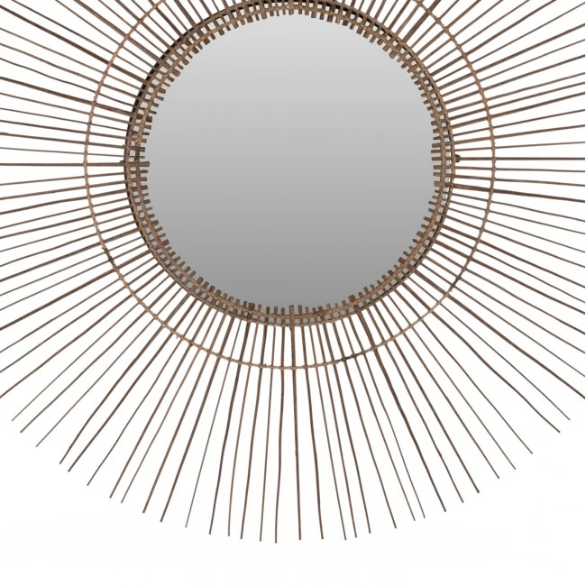 ΚΑΘΡΕΠΤΗΣ ΤΟΙΧΟΥ ΣΤΡΟΓΓΥΛΟΣ ΜΕ STICKS ΚΟΚΟΦΟΙΝΙΚΑ ΣΕ ΦΥΣΙΚΟ 120x4x120Yεκ.HM7732