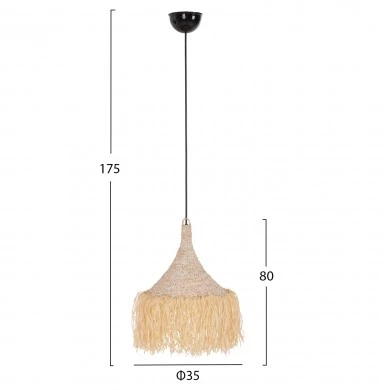 ΦΩΤΙΣΤΙΚΟ ΟΡΟΦΗΣ ΚΡΕΜΑΣΤΟ HM7816 ΚΡΟΣΙΑ ΑΠΟ ΦΥΛΛΑ ΦΟΙΝΙΚΑ ΣΕ ΦΥΣΙΚΟ ΧΡΩΜΑ Φ53x45Yεκ.