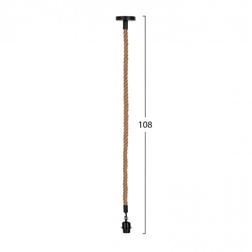 ΦΩΤΙΣΤΙΚΟ ΟΡΟΦΗΣ HM4043 ΣΧΟΙΝΙ 1m ΜΗΚΟΣ ΠΑΧΟΥΣ 2cm ΝΤΟΥΙ ΡΟΔΕΛΑΣ Ε27