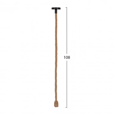 ΦΩΤΙΣΤΙΚΟ ΟΡΟΦΗΣ ΚΡΕΜΑΣΤΟ HM4044 ΣΧΟΙΝΙ 1m ΠΑΧΟΥΣ 2cm ΚΑΛΥΜΜΕΝΟ ΝΤΟΥΙ Ε27