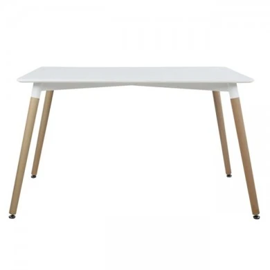 ΤΡΑΠΕΖΙ MINIMAL HM008.01 ΛΕΥΚΟ MDF, ΞΥΛΙΝΑ ΠΟΔΙΑ ΟΞΙΑ, 120Χ80X73Υ ΕΚ.