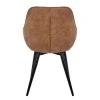 ΠΟΛΥΘΡΟΝΑ MANDO HM8006.03 ΜΕ ΚΑΦΕ NUBUCK ΥΦΑΣΜΑ 60x60x84 εκ.