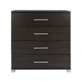 ΣΥΡΤΑΡΙΕΡΑ ΜΕΛΑΜΙΝΗΣ BRIANA HM2204.01 ME 4 ΣΥΡΤΑΡΙΑ ZEBRANO 75x40x83Υ εκ.