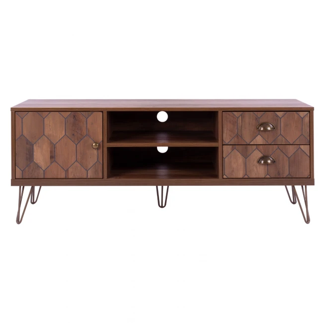 ΕΠΙΠΛΟ TV PHILIPPA HM8674 ΣΕ ΚΑΡΥΔΙ ΑΠΟΧΡΩΣΗ ΜΕ ΧΡΥΣΟ 130x39,5x51Y εκ.