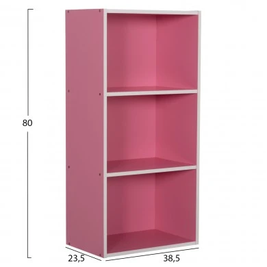 ΡΑΦΙΕΡΑ ΤΟΙΧΟΥ CUBICON HM9941.06 ΡΟΖ-ΛΕΥΚΗ ΜΕΛΑΜΙΝΗ 38,5x23,5x80Υεκ.