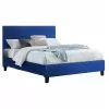 ΚΡΕΒΑΤΙ BECCA ΑΠΟ ΒΕΛΟΥΔΟ ΜΠΛΕ HM553.18 ΓΙΑ ΣΤΡΩΜΑ 150x200 εκ.