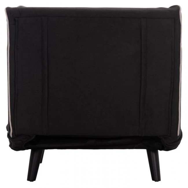 ΠΟΛΥΘΡΟΝΑ ΚΡΕΒΑΤΙ BRAXTON HM8425.03 ΜΑΥΡΟ ΥΦΑΣΜΑ 78x88x78Υεκ.