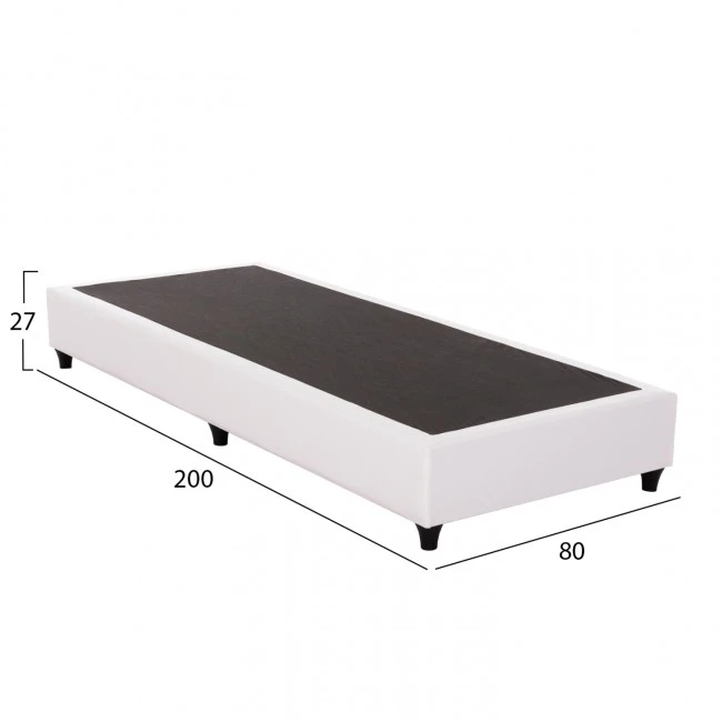 ΥΠΟΣΤΡΩΜΑ SIGGY HM635.81 ΧΩΡΙΣ ΑΠΟΘΗΚΕΥΤΙΚΟ ΧΩΡΟ--ΛΕΥΚO PU--ΓΙΑ 80Χ200εκ.