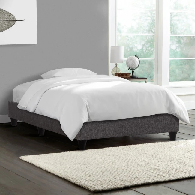 ΚΡΕΒΑΤΙ-ΥΠΟΣΤΡΩΜΑ SIGGY HM722.10 ΧΩΡΙΣ ΑΠΟΘ.ΧΩΡΟ--ΓΚΡΙ ΥΦΑΣΜΑ--ΓΙΑ 90Χ200εκ.