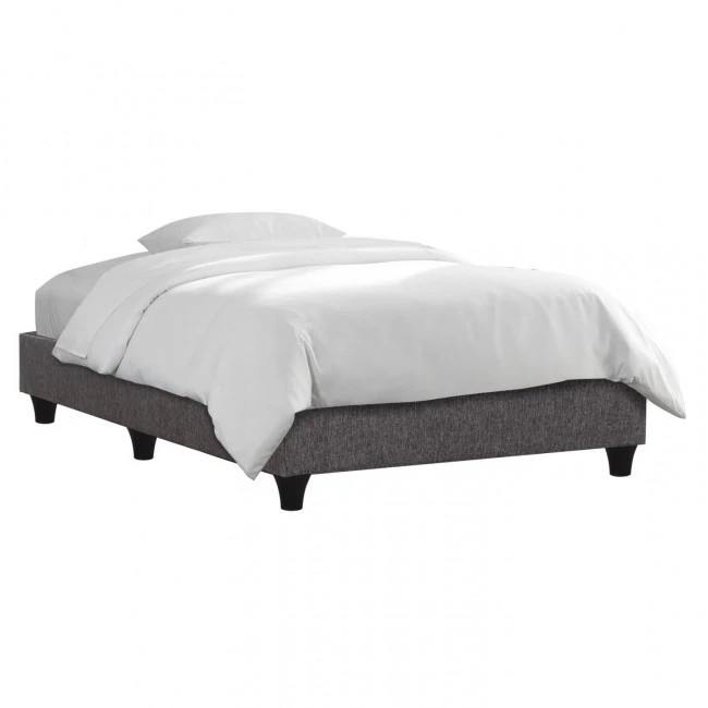 ΚΡΕΒΑΤΙ-ΥΠΟΣΤΡΩΜΑ SIGGY HM722.10 ΧΩΡΙΣ ΑΠΟΘ.ΧΩΡΟ--ΓΚΡΙ ΥΦΑΣΜΑ--ΓΙΑ 90Χ200εκ.