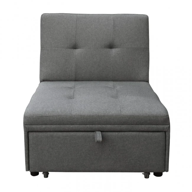 ΠΟΛΥΘΡΟΝΑ-ΚΡΕΒΑΤΙ LIBRE HM3295.01 ΓΚΡΙ ΥΦΑΣΜΑ 75x106x89Υεκ.