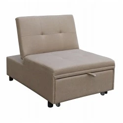 ΠΟΛΥΘΡΟΝΑ-ΚΡΕΒΑΤΙ LIBRE HM3295.03 ΜΠΕΖ ΥΦΑΣΜΑ 75x106x89Υεκ.