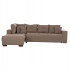 ΓΩΝΙΑΚΟΣ ΚΑΝΑΠΕΣ-ΚΡΕΒΑΤΙ ΜΕ ΑΠΟΘ.ΧΩΡΟ TRENDSTON HM3302.03L ΜΠΕΖ ΥΦΑΣΜΑ 298x177x95Υεκ
