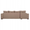 ΓΩΝΙΑΚΟΣ ΚΑΝΑΠΕΣ-ΚΡΕΒΑΤΙ ΜΕ ΑΠΟΘ.ΧΩΡΟ TRENDSTON HM3302.03L ΜΠΕΖ ΥΦΑΣΜΑ 298x177x95Υεκ