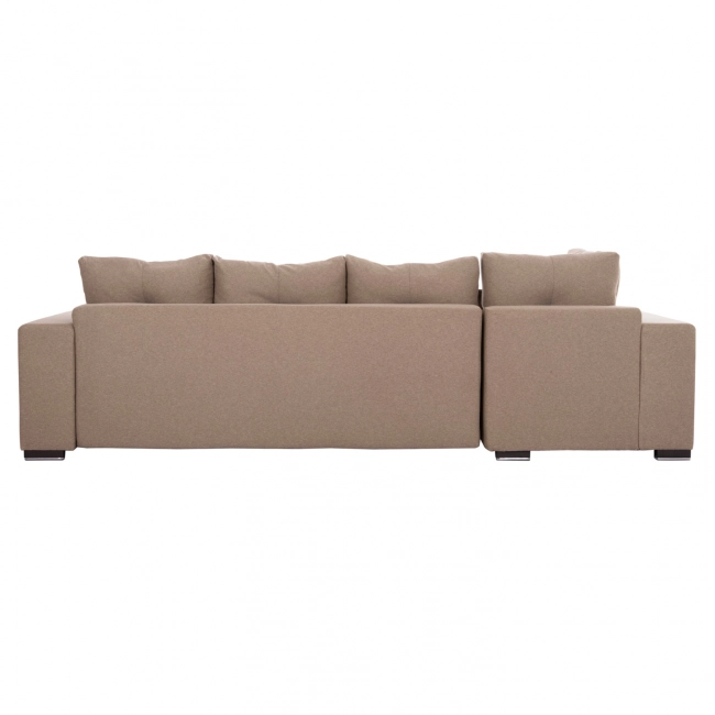 ΓΩΝΙΑΚΟΣ ΚΑΝΑΠΕΣ-ΚΡΕΒΑΤΙ ΜΕ ΑΠΟΘ.ΧΩΡΟ TRENDSTON HM3302.03L ΜΠΕΖ ΥΦΑΣΜΑ 298x177x95Υεκ