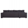ΓΩΝΙΑΚΟΣ ΚΑΝΑΠΕΣ-ΚΡΕΒΑΤΙ ΜΕ ΑΠΟΘ.ΧΩΡΟ TRENDSTON HM3302.01L ΓΚΡΙ ΥΦΑΣΜΑ 298x177x95Υεκ