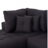 ΓΩΝΙΑΚΟΣ ΚΑΝΑΠΕΣ-ΚΡΕΒΑΤΙ ΜΕ ΑΠΟΘ.ΧΩΡΟ TRENDSTON HM3302.01L ΓΚΡΙ ΥΦΑΣΜΑ 298x177x95Υεκ