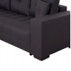 ΓΩΝΙΑΚΟΣ ΚΑΝΑΠΕΣ-ΚΡΕΒΑΤΙ ΜΕ ΑΠΟΘ.ΧΩΡΟ TRENDSTON HM3302.01L ΓΚΡΙ ΥΦΑΣΜΑ 298x177x95Υεκ