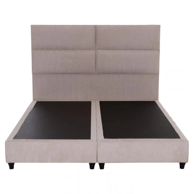 ΚΡΕΒΑΤΙ MILO HM616.32 ΜΠΕΖ ΥΦΑΣΜΑ ΓΙΑ ΣΤΡΩΜΑ 160x200εκ