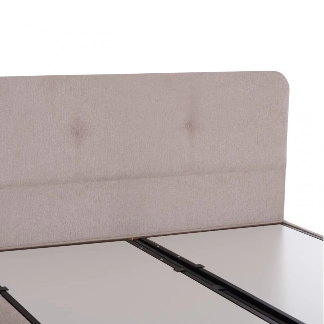 ΚΡΕΒΑΤΙ ΜΕ ΑΠΟΘ.ΧΩΡΟ DOLORES HM631.32 ΜΠΕΖ ΥΦΑΣΜΑ- ΓΙΑ ΣΤΡΩΜΑ 160x200εκ