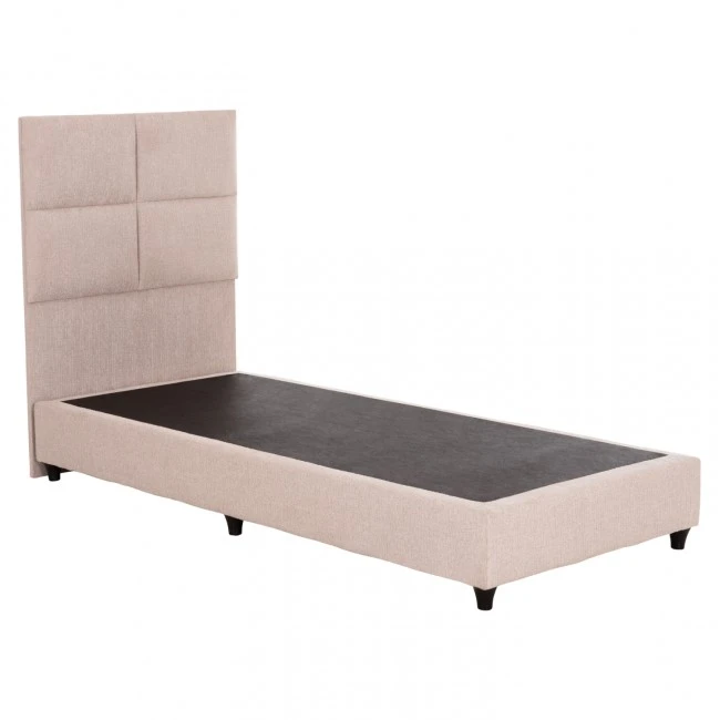 ΚΡΕΒΑΤΙ ΜΟΝΟ MILO HM652.32 ΜΠΕΖ TEDDY ΥΦΑΣΜΑ ΓΙΑ ΣΤΡΩΜΑ 90x200εκ