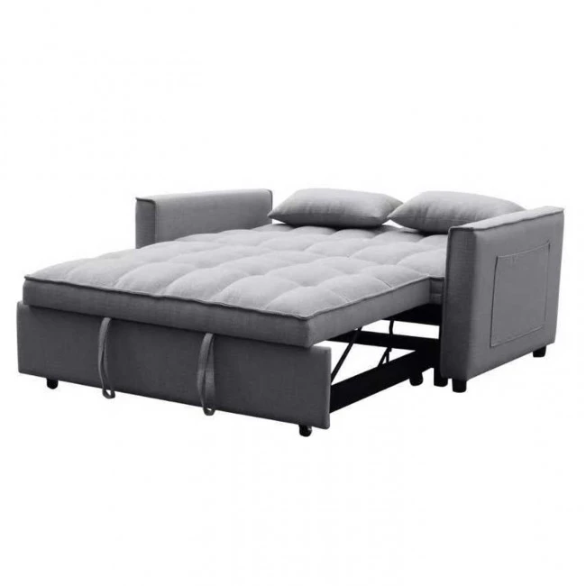 ΚΑΝΑΠΕΣ ΚΡΕΒΑΤΙ 2-ΘΕΣΙΟΣ BORG HM3289.11 ΓΚΡΙ ΥΦΑΣΜΑ 140x100x80Υεκ