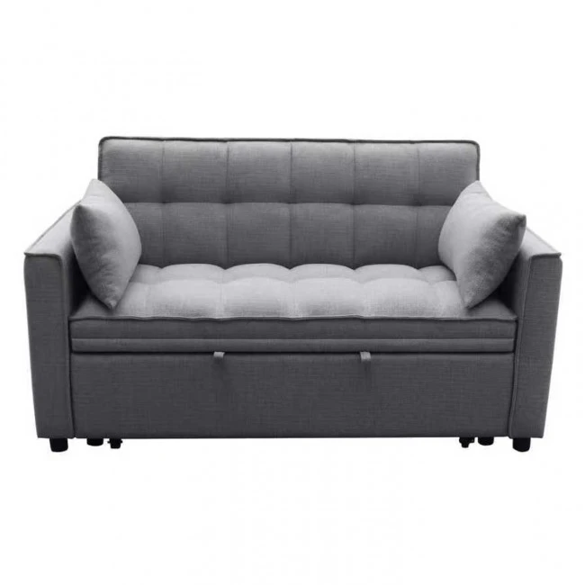 ΚΑΝΑΠΕΣ ΚΡΕΒΑΤΙ 2-ΘΕΣΙΟΣ BORG HM3289.11 ΓΚΡΙ ΥΦΑΣΜΑ 140x100x80Υεκ