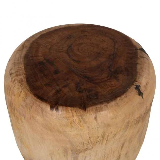 ΣΚΑΜΠΟ ΣΤΡΟΓΓΥΛΟ HM7897 ΞΥΛΟ SUAR ΣΕ ΦΥΣΙΚΟ ΧΡΩΜΑ Φ40x45Yεκ.