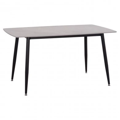 ΤΡΑΠΕΖΙ RAVEN HM18149.13 ΚΕΡΑΜΙΚΟ TOP ΜΕ ΟΨΗ ΓΚΡΙ ΜΑΡΜΑΡΟ 140x80x74Υεκ.