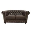 ΚΑΝΑΠΕΣ 2ΘΕΣΙΟΣ T.CHESTERFIELD HM3010.01 ΤΕΧΝΟΔΕΡΜΑ ΣΚΟΥΡΟ ΚΑΦΕ 155x90x73 εκ.