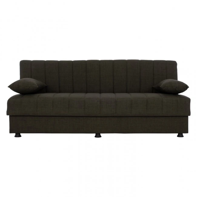 ΚΑΝΑΠΕΣ ΚΡΕΒΑΤΙ ANDRI ΤΡΙΘΕΣΙΟΣ DARK OLIVE HM3239.05 180x72x77 εκ.