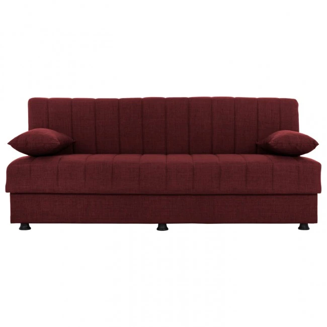 ΚΑΝΑΠΕΣ ΚΡΕΒΑΤΙ ANDRI ΤΡΙΘΕΣΙΟΣ ΚΟΚΚΙΝΟ HM3239.06 180x72x77 εκ.