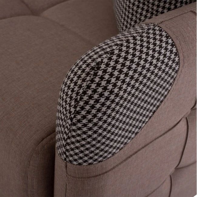 ΚΑΝΑΠΕΣ ΚΡΕΒΑΤΙ ΔΙΘΕΣΙΟΣ SANNA HM3246.01 ΜΠΕΖ 140x82x86 εκ.