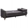 ΚΑΝΑΠΕΣ ΚΡΕΒΑΤΙ PORTMAN ΤΡΙΘΕΣΙΟΣ ΓΚΡΙ ΜΠΛΕ HM3247.01 228x86x90Υ εκ.