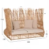 ΚΑΝΑΠΕΣ ΕΞ. ΧΩΡΟΥ ZEPHYR HM5988 ΚΑΛΑΜΙΑ RATTAN ΦΥΣΙΚΟ-ΜΠΕΖ ΜΑΞΙΛΑΡΙΑ 200x120x142Yεκ.