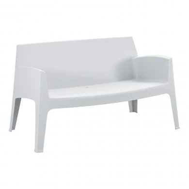 ΚΑΝΑΠΕΣ 2-ΘΕΣΙΟΣ ΠΟΛΥΠΡΟΠΥΛΕΝΙΟΥ SLEEK HM6366.01 ΧΡΩΜΑ ΛΕΥΚΟ 133x68x73Υεκ.