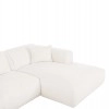 ΚΑΝΑΠΕΣ ΓΩΝΙΑ BRICKEN HM3275.02R ΛΕΥΚΟ ΥΦΑΣΜΑ 110-282x98-160x72Υεκ.
