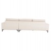 ΚΑΝΑΠΕΣ ΓΩΝΙΑ (ΔΕΞΙΑ) NOA HM3278.01R ΕΚΡΟΥ ΥΦΑΣΜΑ 288x90-157x67-80Υεκ.