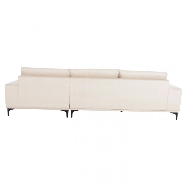 ΚΑΝΑΠΕΣ ΓΩΝΙΑ (ΔΕΞΙΑ) NOA HM3278.01R ΕΚΡΟΥ ΥΦΑΣΜΑ 288x90-157x67-80Υεκ.