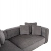 ΚΑΝΑΠΕΣ ΓΩΝΙΑ (ΑΡΙΣΤΕΡΗ) 3-ΘΕΣΙΟΣ GRACE HM3280.03L ΓΚΡΙ ΥΦΑΣΜΑ 252x160x70-90Υεκ