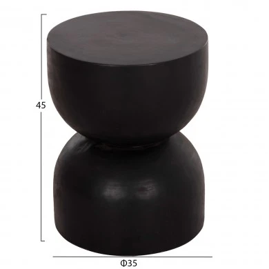 ΣΚΑΜΠΟ ΚΥΛΙΝΔΡΙΚΟ FEBRY HM9753.12 ΜΑΣΙΦ ΞΥΛΟ SUAR ΜΑΥΡΟ Φ35x45Υεκ.