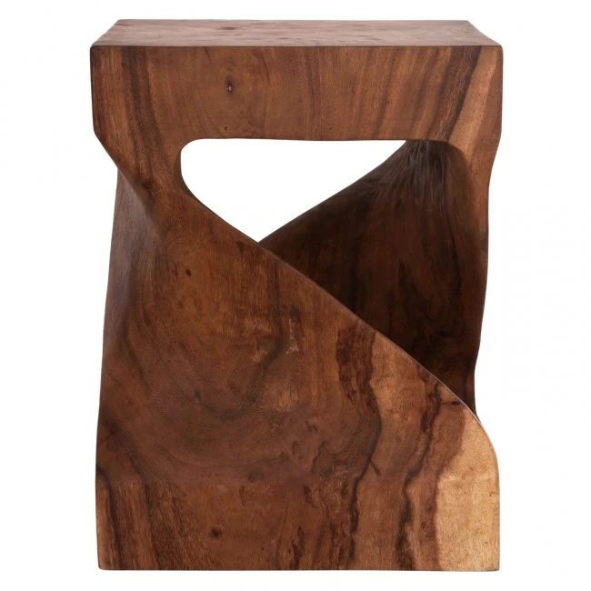 ΣΚΑΜΠΟ GEBO HM9754.21 ΤΕΤΡΑΓΩΝΟ--ΞΥΛΟ SUAR ΣΕ ΣΚΟΥΡΟ ΦΥΣΙΚΟ 35x35x45Yεκ.