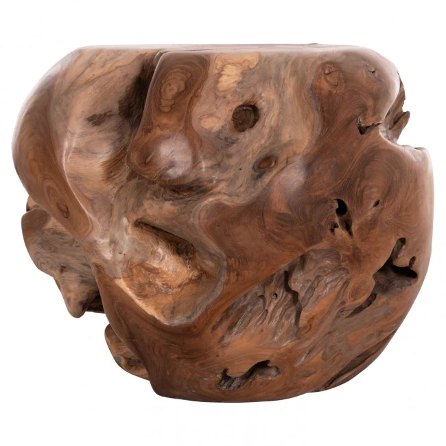 ΒΟΗΘΗΤΙΚΟ ΤΡΑΠΕΖΙ LOGGY HM18295 ΞΥΛΟ TEAK--ΦΥΣΙΚΟ 50x50x50Υεκ.