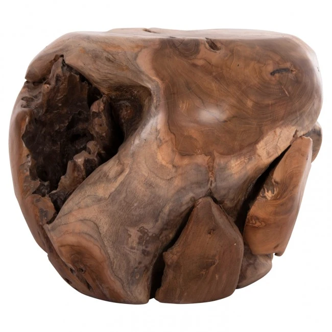 ΒΟΗΘΗΤΙΚΟ ΤΡΑΠΕΖΙ LOGGY HM18295 ΞΥΛΟ TEAK--ΦΥΣΙΚΟ 50x50x50Υεκ.