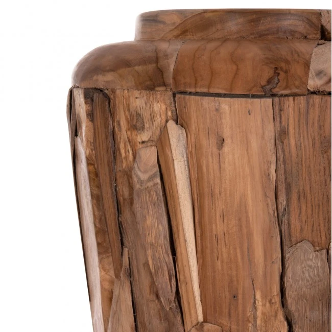 ΔΙΑΚΟΣΜΗΤΙΚΟ ΒΑΖΟ ΔΑΠΕΔΟΥ ZEMLI HM18299 ΚΟΜΜΑΤΙΑ ΑΝΑΚΥΚΛ. TEAK ΦΥΣΙΚΟ Φ43x152Υεκ.