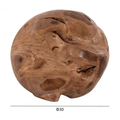 ΔΙΑΚΟΣΜΗΤΙΚΟ ΔΑΠΕΔΟΥ CLEMOR (S) HM18300 ΑΚΑΝΟΝΙΣΤΗ ΣΦΑΙΡΑ-ΞΥΛΟ ΤΕΑΚ--ΦΥΣΙΚΟ Φ30εκ.